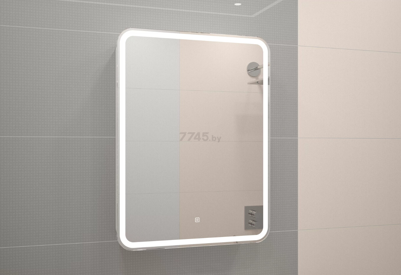Шкаф с зеркалом для ванной КОНТИНЕНТ Elliott LED 60 левый (МВК017) - Фото 3